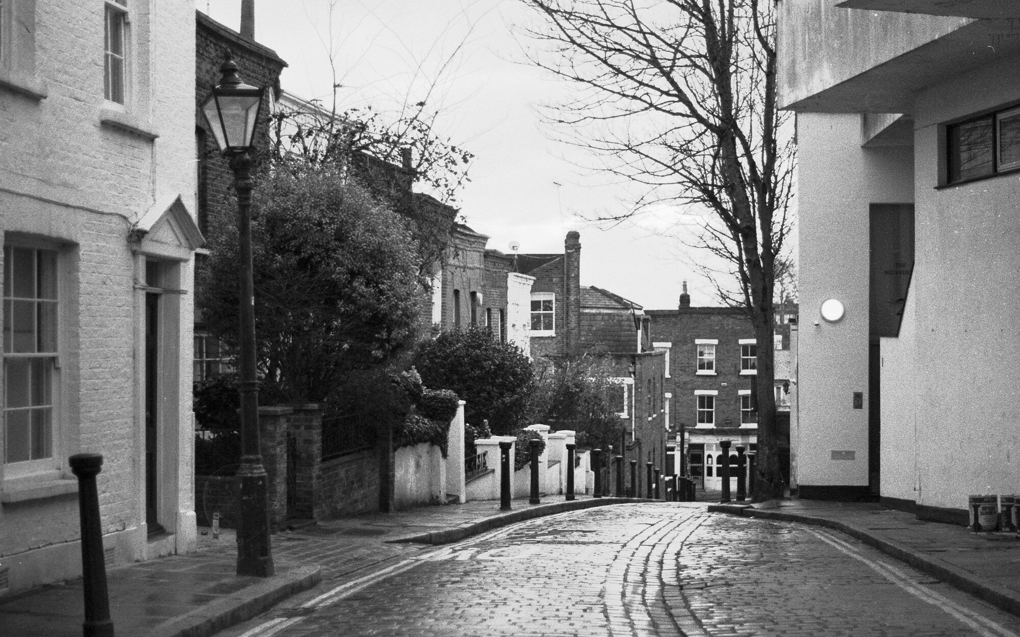 2026-02-08 / IMG_6990 — Hampstead — shot on Olympus OM10n — Agfa APX 400 Black & White